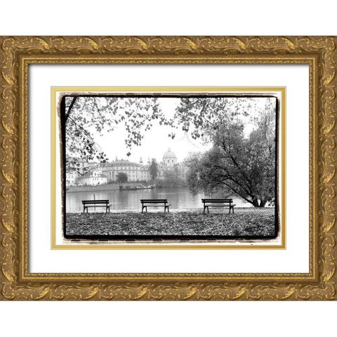 Peaceful Morning Gold Ornate Wood Framed Art Print with Double Matting by DeNardo, Laura