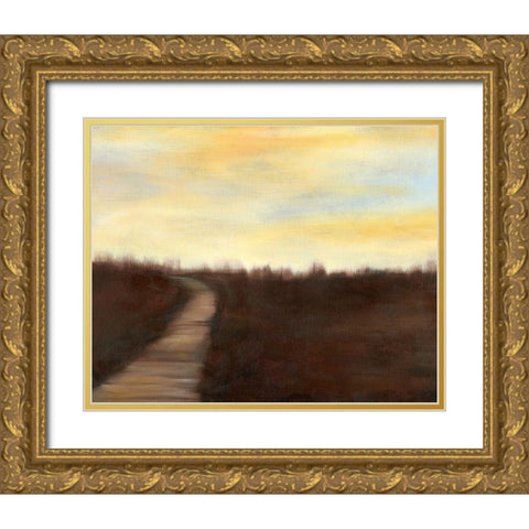 Sunrise Stroll II Gold Ornate Wood Framed Art Print with Double Matting by Goldberger, Jennifer