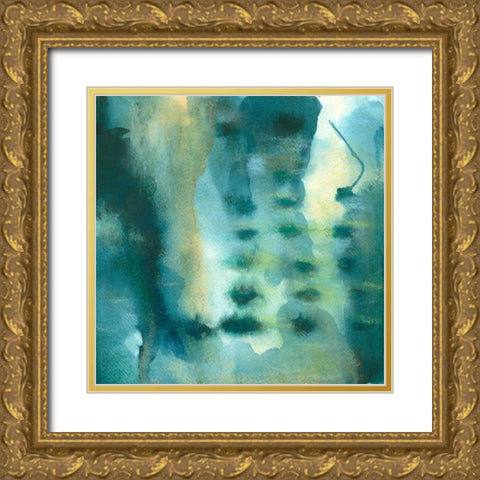 Ocean Deep I Gold Ornate Wood Framed Art Print with Double Matting by Zarris, Chariklia