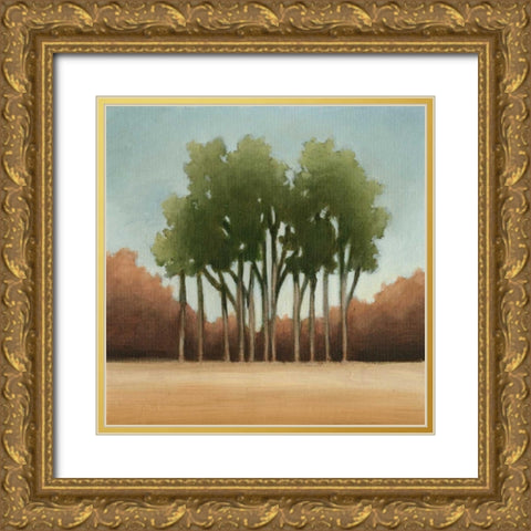 Stand of Trees I Gold Ornate Wood Framed Art Print with Double Matting by Harper, Ethan