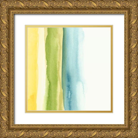 Liquidity II Gold Ornate Wood Framed Art Print with Double Matting by Zarris, Chariklia