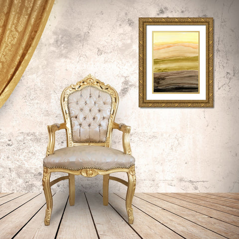 Sun Dance I Gold Ornate Wood Framed Art Print with Double Matting by Ludwig, Alicia