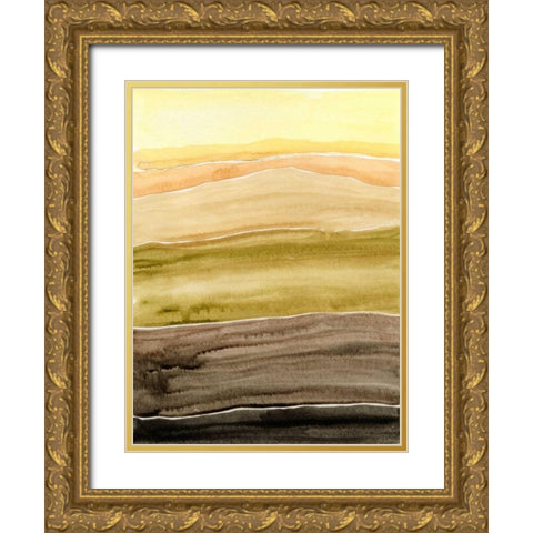 Sun Dance I Gold Ornate Wood Framed Art Print with Double Matting by Ludwig, Alicia