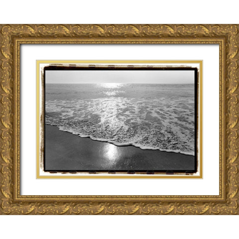 Ocean Sunrise I Gold Ornate Wood Framed Art Print with Double Matting by DeNardo, Laura
