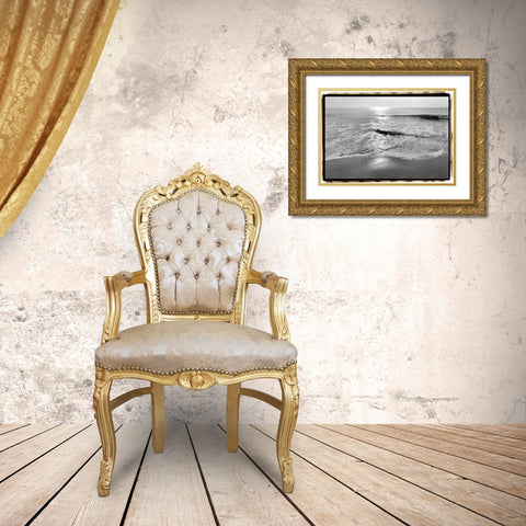 Ocean Sunrise II Gold Ornate Wood Framed Art Print with Double Matting by DeNardo, Laura