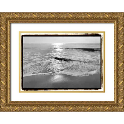 Ocean Sunrise II Gold Ornate Wood Framed Art Print with Double Matting by DeNardo, Laura