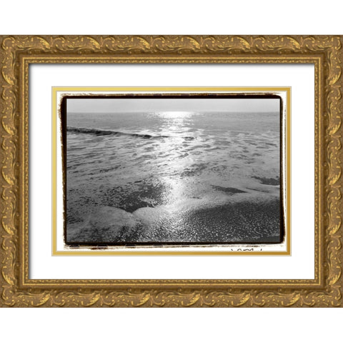 Ocean Sunrise IV Gold Ornate Wood Framed Art Print with Double Matting by DeNardo, Laura