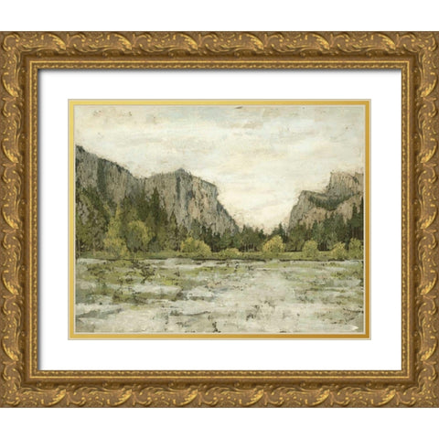 Western Landscape II Gold Ornate Wood Framed Art Print with Double Matting by Meagher, Megan