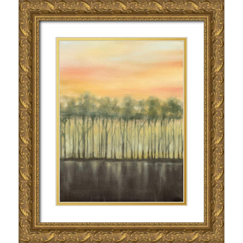 Dusk in Summer Gold Ornate Wood Framed Art Print with Double Matting by Goldberger, Jennifer