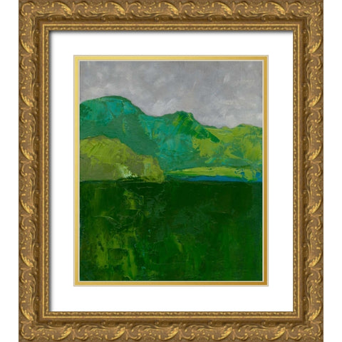 Blue Ridge I Gold Ornate Wood Framed Art Print with Double Matting by Zarris, Chariklia