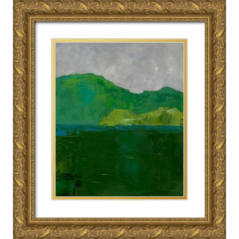 Blue Ridge II Gold Ornate Wood Framed Art Print with Double Matting by Zarris, Chariklia