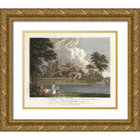 Days of Leisure II Gold Ornate Wood Framed Art Print with Double Matting by Hearne, T.