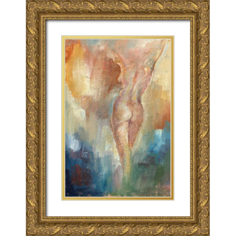 Amanda II Gold Ornate Wood Framed Art Print with Double Matting by Harper, Ethan