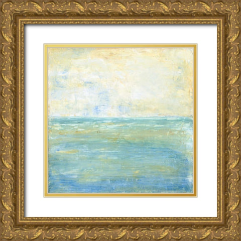 Tranquil Coast II Gold Ornate Wood Framed Art Print with Double Matting by Holland, Julie