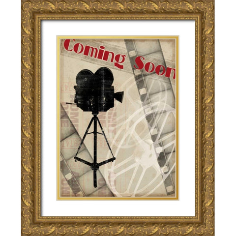 Coming Soon Gold Ornate Wood Framed Art Print with Double Matting by Vision Studio