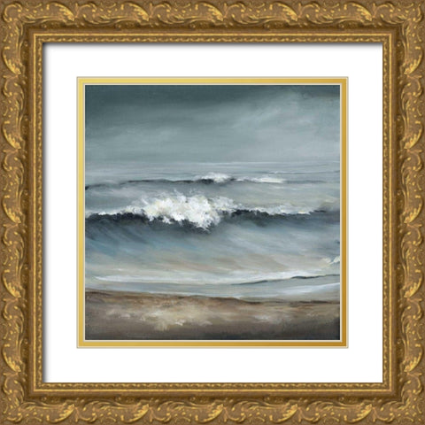 Longing Gold Ornate Wood Framed Art Print with Double Matting by Long, Christina