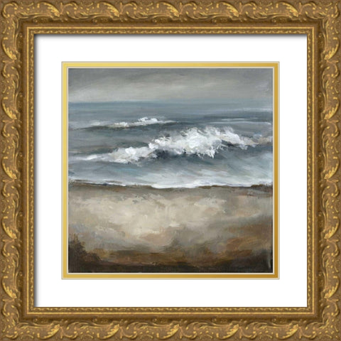 Tears from the Sea Gold Ornate Wood Framed Art Print with Double Matting by Long, Christina