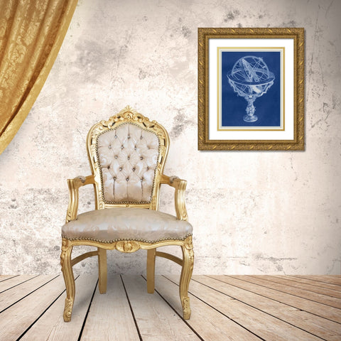 Armillary Sphere II Gold Ornate Wood Framed Art Print with Double Matting by Vision Studio