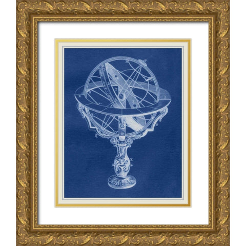 Armillary Sphere II Gold Ornate Wood Framed Art Print with Double Matting by Vision Studio