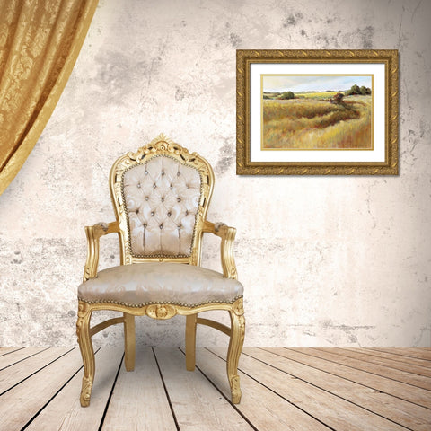 Moving Free Gold Ornate Wood Framed Art Print with Double Matting by Pfannmuller, A. A.