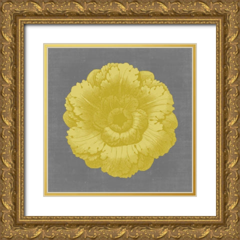 Gilded Rosette VI Gold Ornate Wood Framed Art Print with Double Matting by Vision Studio