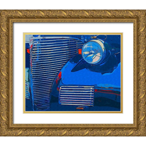 Classic Cruisin II Gold Ornate Wood Framed Art Print with Double Matting by Head, Danny