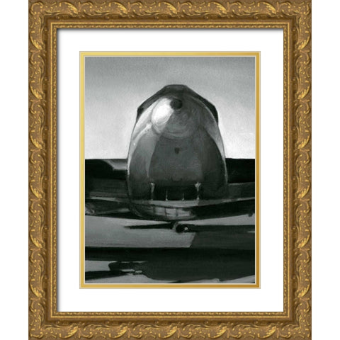 Vintage Flight II Gold Ornate Wood Framed Art Print with Double Matting by Harper, Ethan