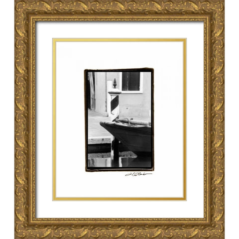 Waterways of Venice I Gold Ornate Wood Framed Art Print with Double Matting by DeNardo, Laura