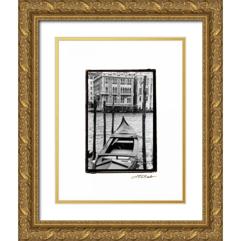Waterways of Venice III Gold Ornate Wood Framed Art Print with Double Matting by DeNardo, Laura