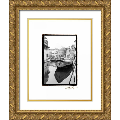 Waterways of Venice VIII Gold Ornate Wood Framed Art Print with Double Matting by DeNardo, Laura