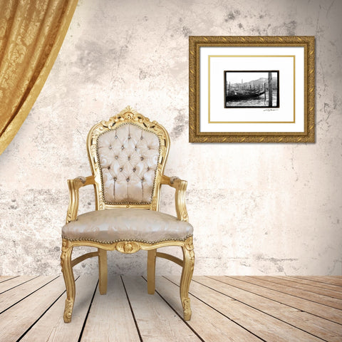 Waterways of Venice IX Gold Ornate Wood Framed Art Print with Double Matting by DeNardo, Laura