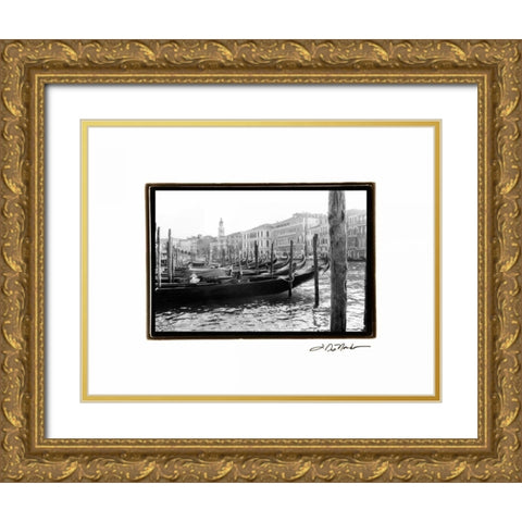 Waterways of Venice IX Gold Ornate Wood Framed Art Print with Double Matting by DeNardo, Laura
