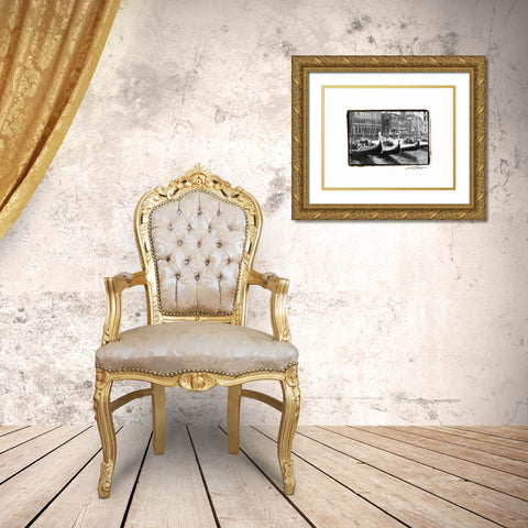 Waterways of Venice X Gold Ornate Wood Framed Art Print with Double Matting by DeNardo, Laura