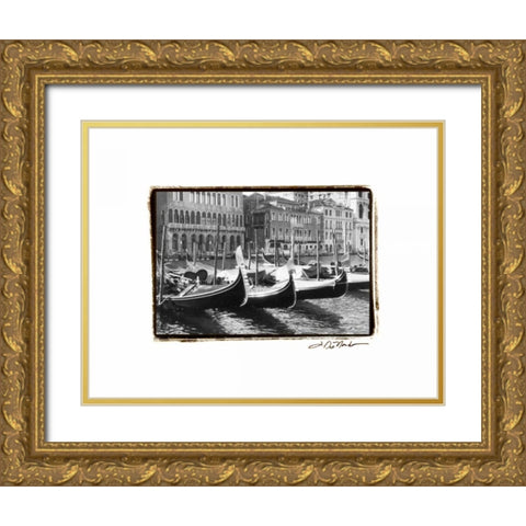 Waterways of Venice X Gold Ornate Wood Framed Art Print with Double Matting by DeNardo, Laura