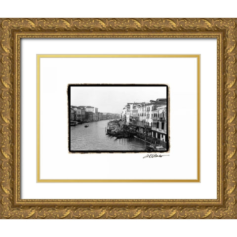 Waterways of Venice XIII Gold Ornate Wood Framed Art Print with Double Matting by DeNardo, Laura