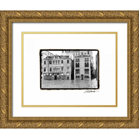 Waterways of Venice XVI Gold Ornate Wood Framed Art Print with Double Matting by DeNardo, Laura