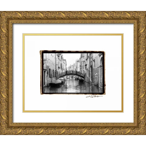 Waterways of Venice XVII Gold Ornate Wood Framed Art Print with Double Matting by DeNardo, Laura