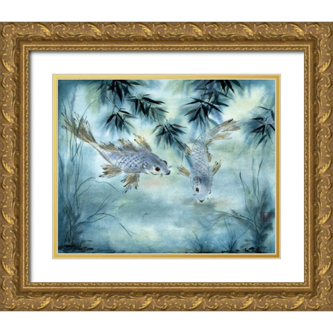 Carpe Diem Gold Ornate Wood Framed Art Print with Double Matting by Parker, Nan Rae