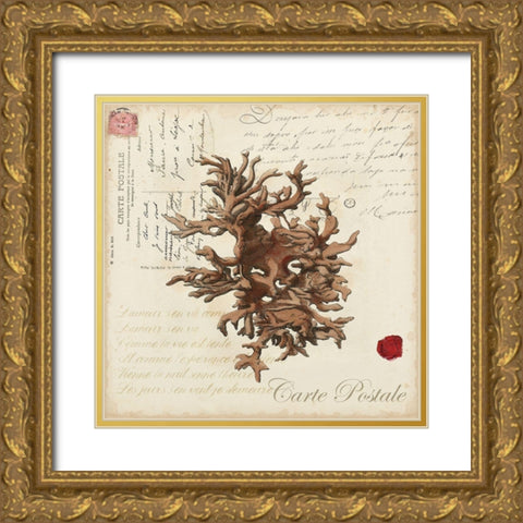 Romance du Mer III Gold Ornate Wood Framed Art Print with Double Matting by Vision Studio