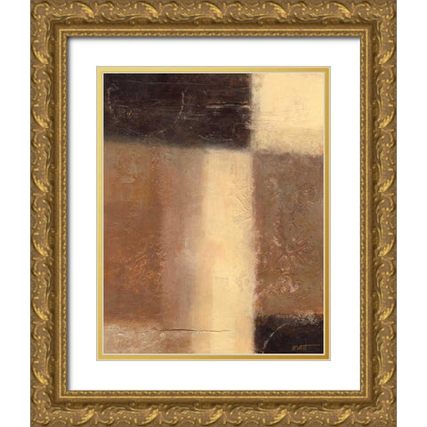 Ivory and Onyx I Gold Ornate Wood Framed Art Print with Double Matting by Wyatt Jr., Norman
