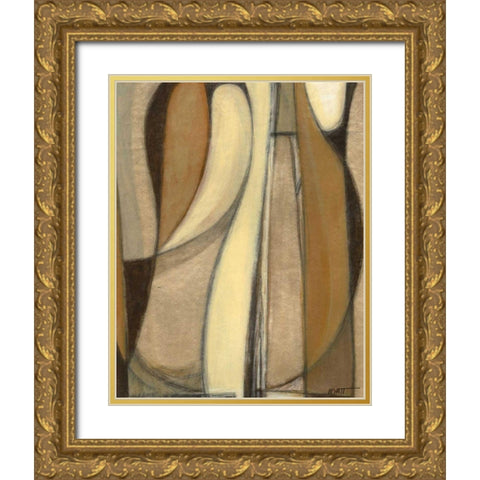 Voyage II Gold Ornate Wood Framed Art Print with Double Matting by Wyatt Jr., Norman