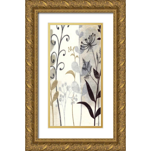Zephyr I Gold Ornate Wood Framed Art Print with Double Matting by Wyatt Jr., Norman