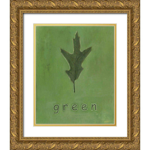 Going Green I Gold Ornate Wood Framed Art Print with Double Matting by Wyatt Jr., Norman