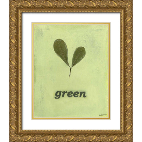 Going Green III Gold Ornate Wood Framed Art Print with Double Matting by Wyatt Jr., Norman