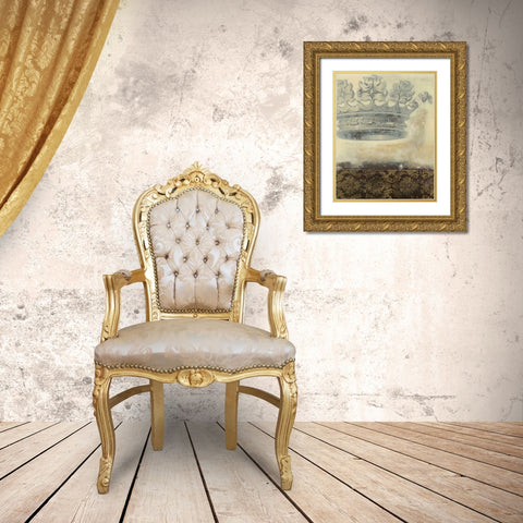 Regal Crown I Gold Ornate Wood Framed Art Print with Double Matting by Wyatt Jr., Norman