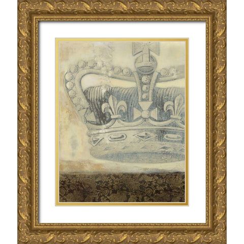 Regal Crown II Gold Ornate Wood Framed Art Print with Double Matting by Wyatt Jr., Norman