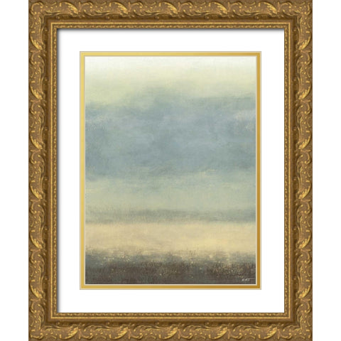 Coastal Rain I Gold Ornate Wood Framed Art Print with Double Matting by Wyatt Jr., Norman