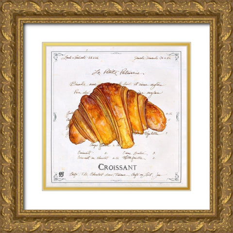 Croissant Gold Ornate Wood Framed Art Print with Double Matting by Joyner, Ginny