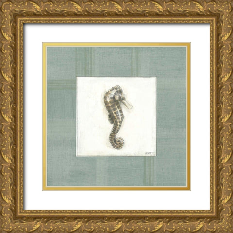 Sea Breeze V Gold Ornate Wood Framed Art Print with Double Matting by Wyatt Jr., Norman