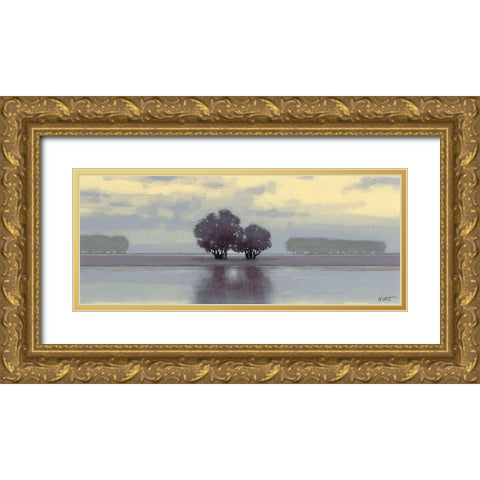 Lake Amethyst I Gold Ornate Wood Framed Art Print with Double Matting by Wyatt Jr., Norman